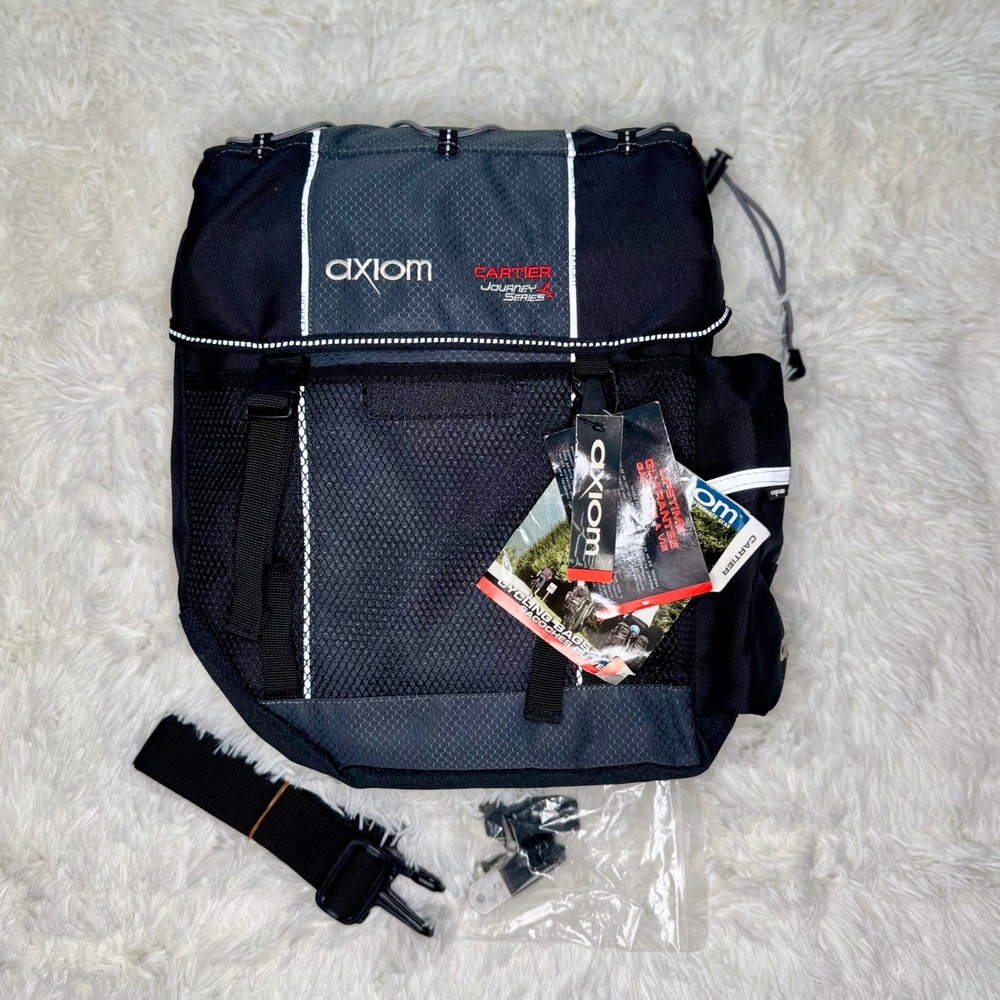 Axiom Cartier Journey Series Rear Bike Pannier‎ Cycling Commuting Bag Black